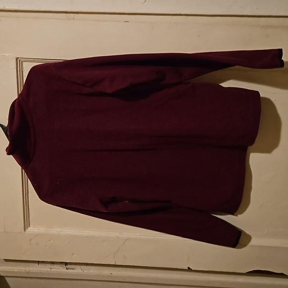 PINK brand size burgundy pull over fleece shirt size xs - Picture 2 of 7
